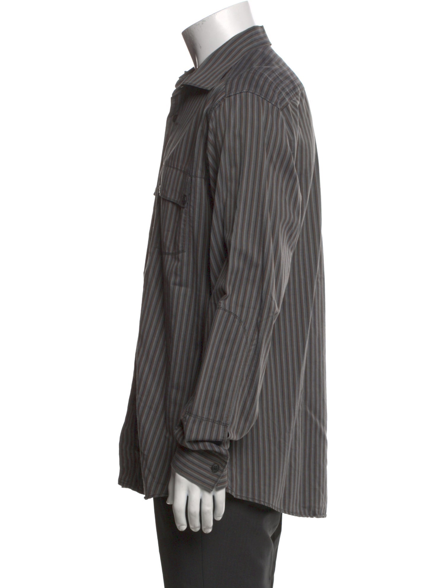 Zegna Striped Long Sleeve Shirt