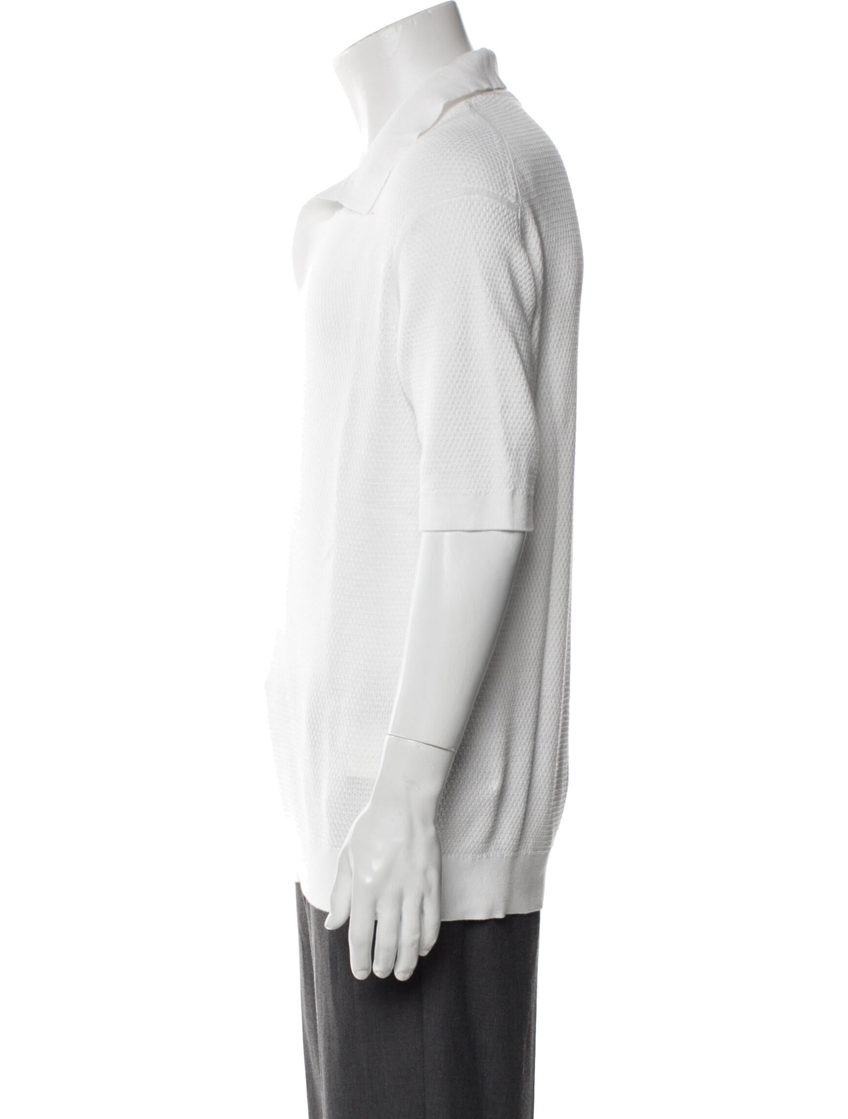 Zegna Collar Short Sleeve Polo Sweater