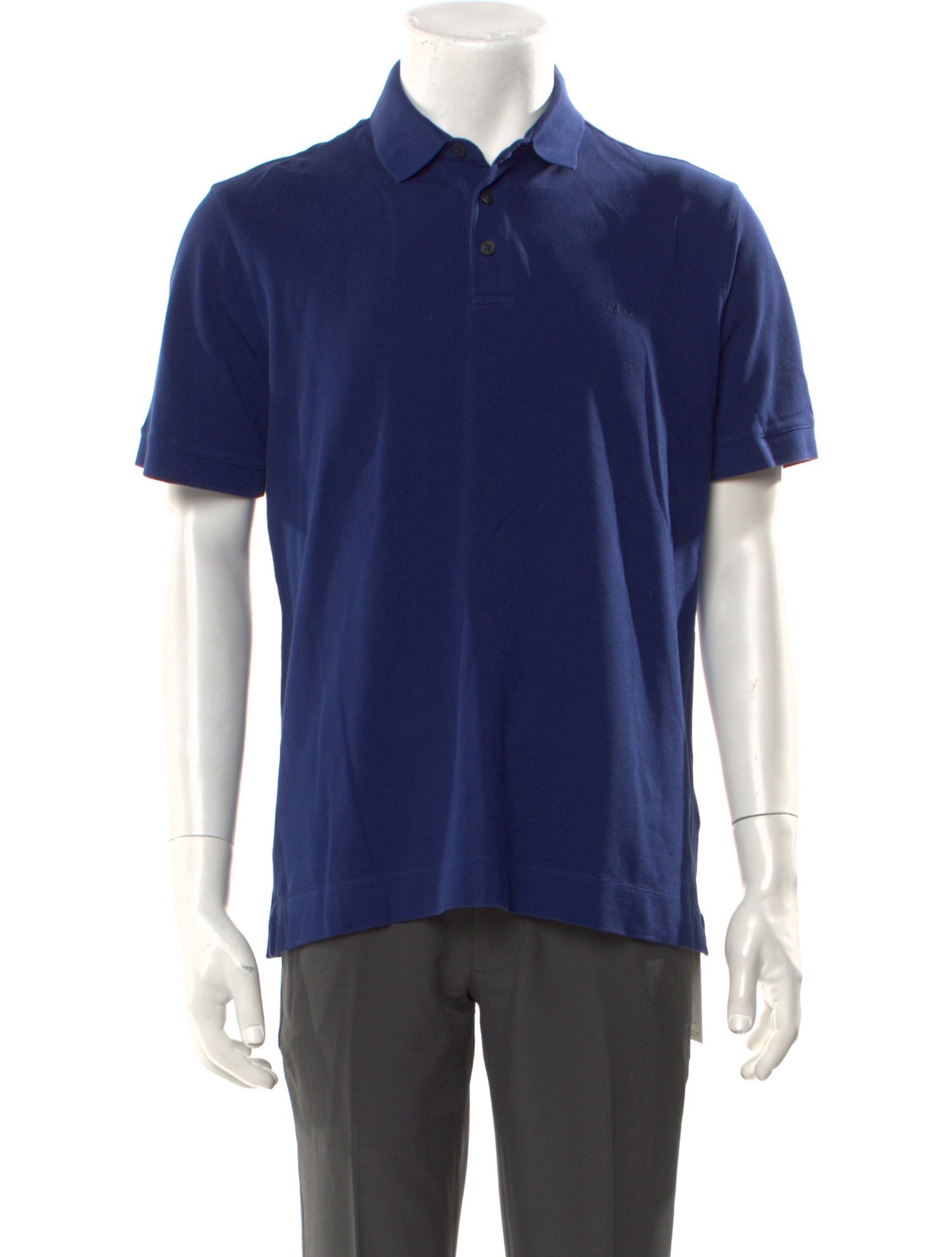 Zegna Collar Short Sleeve Polo Shirt