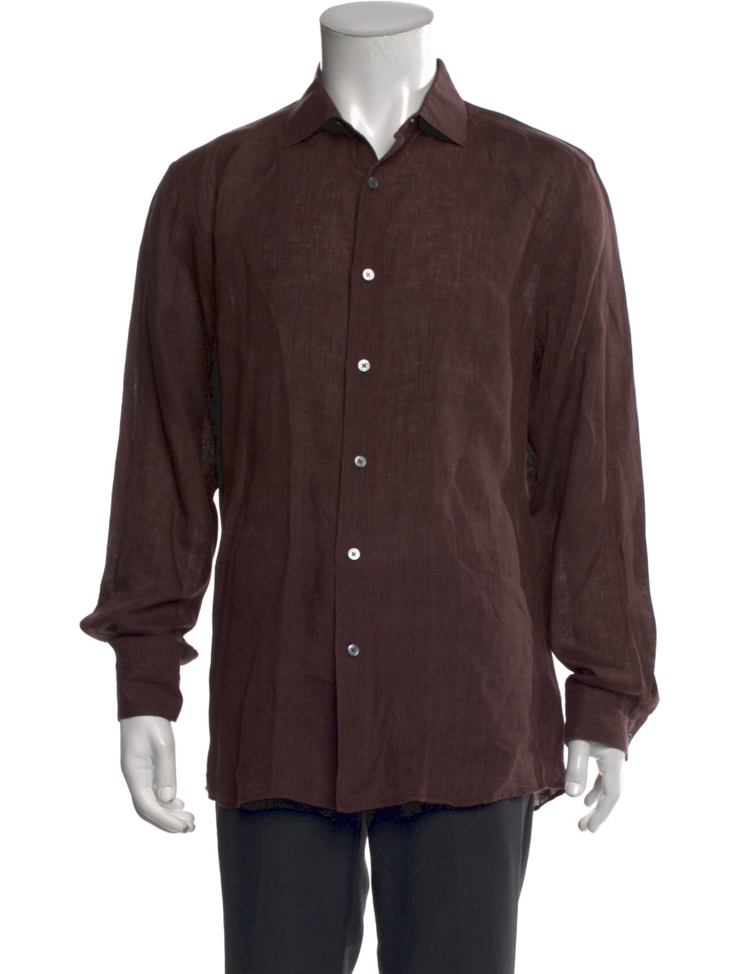 Zegna Linen Long Sleeve Shirt