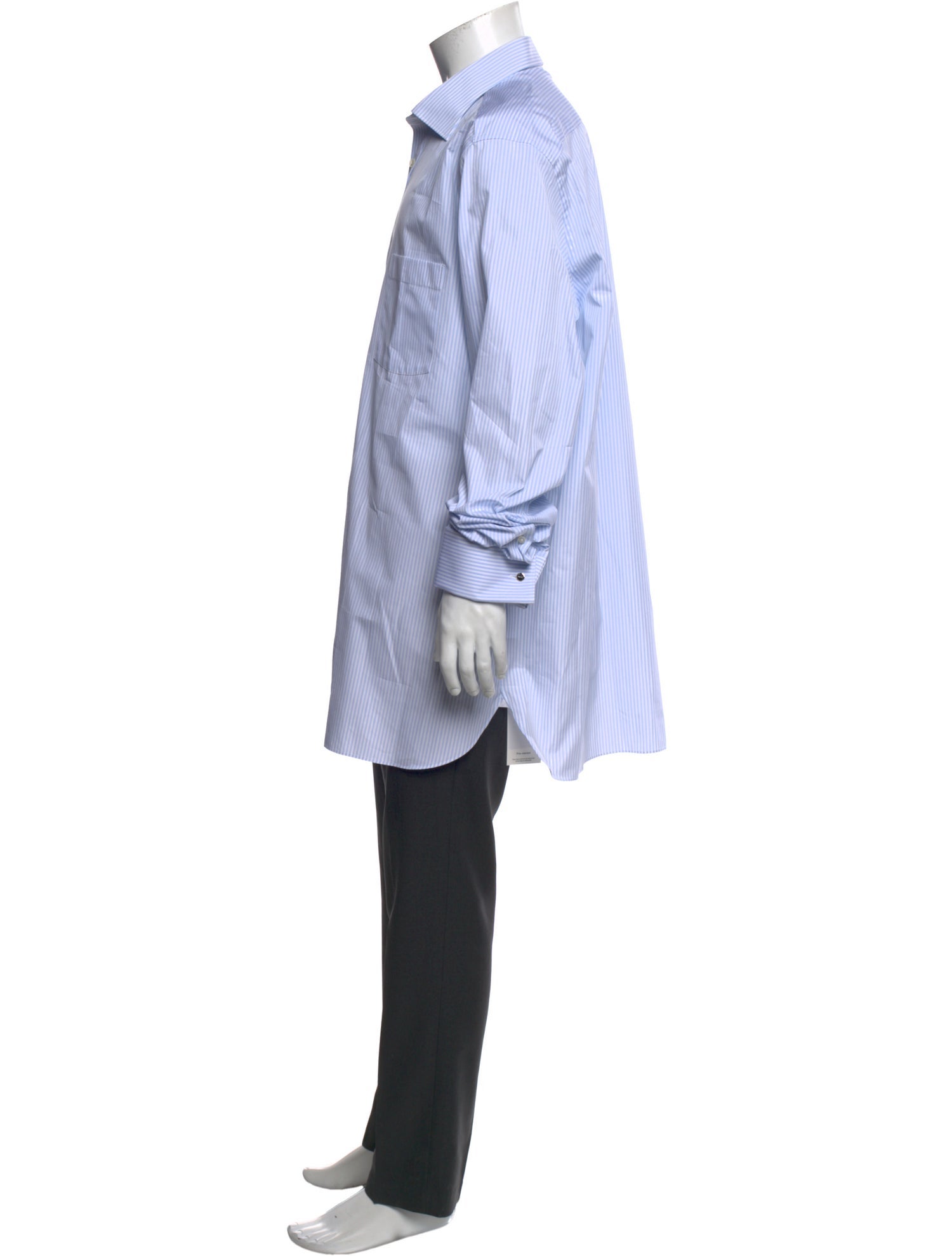 Zegna Striped Long Sleeve Dress Shirt