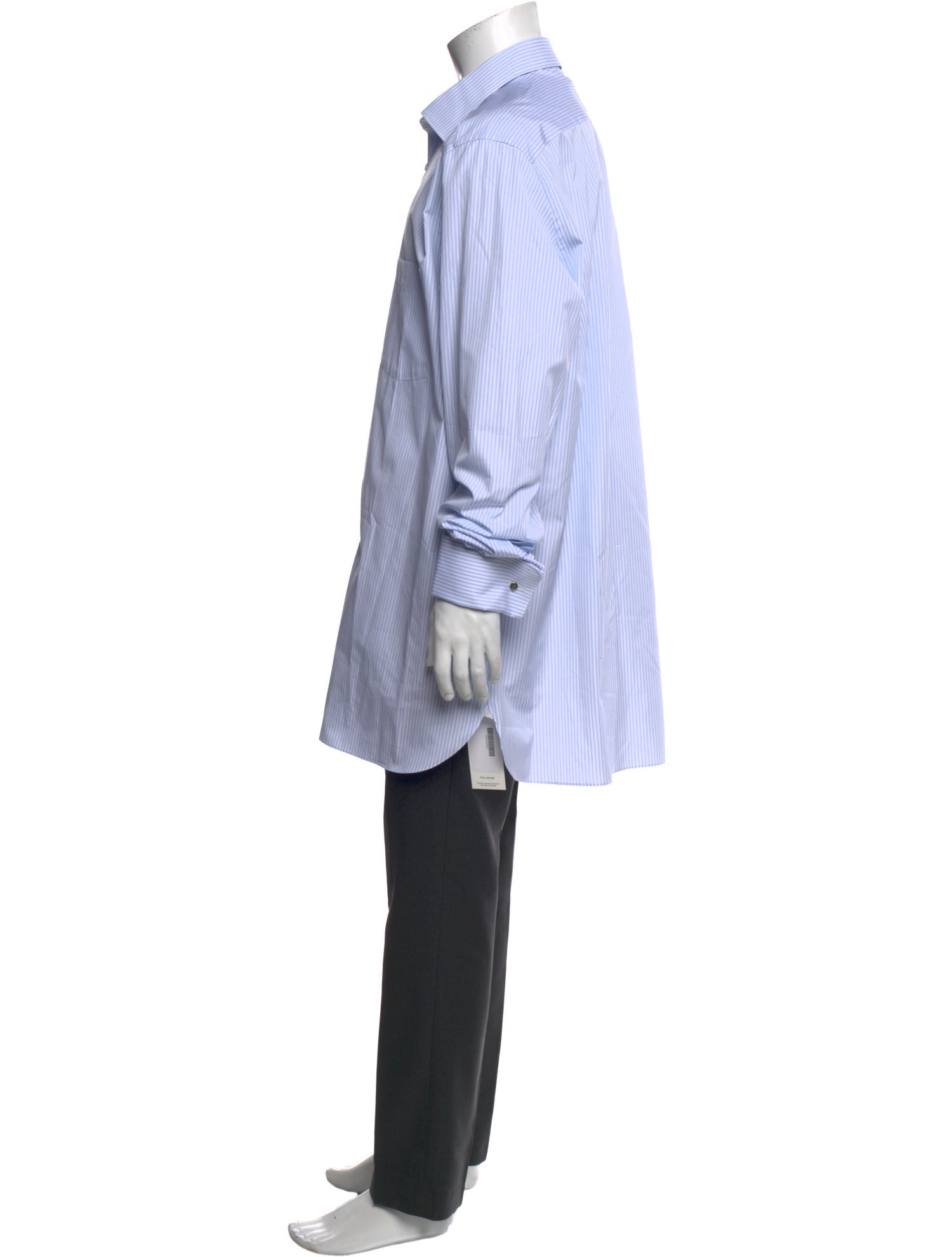 Zegna Striped Long Sleeve Dress Shirt