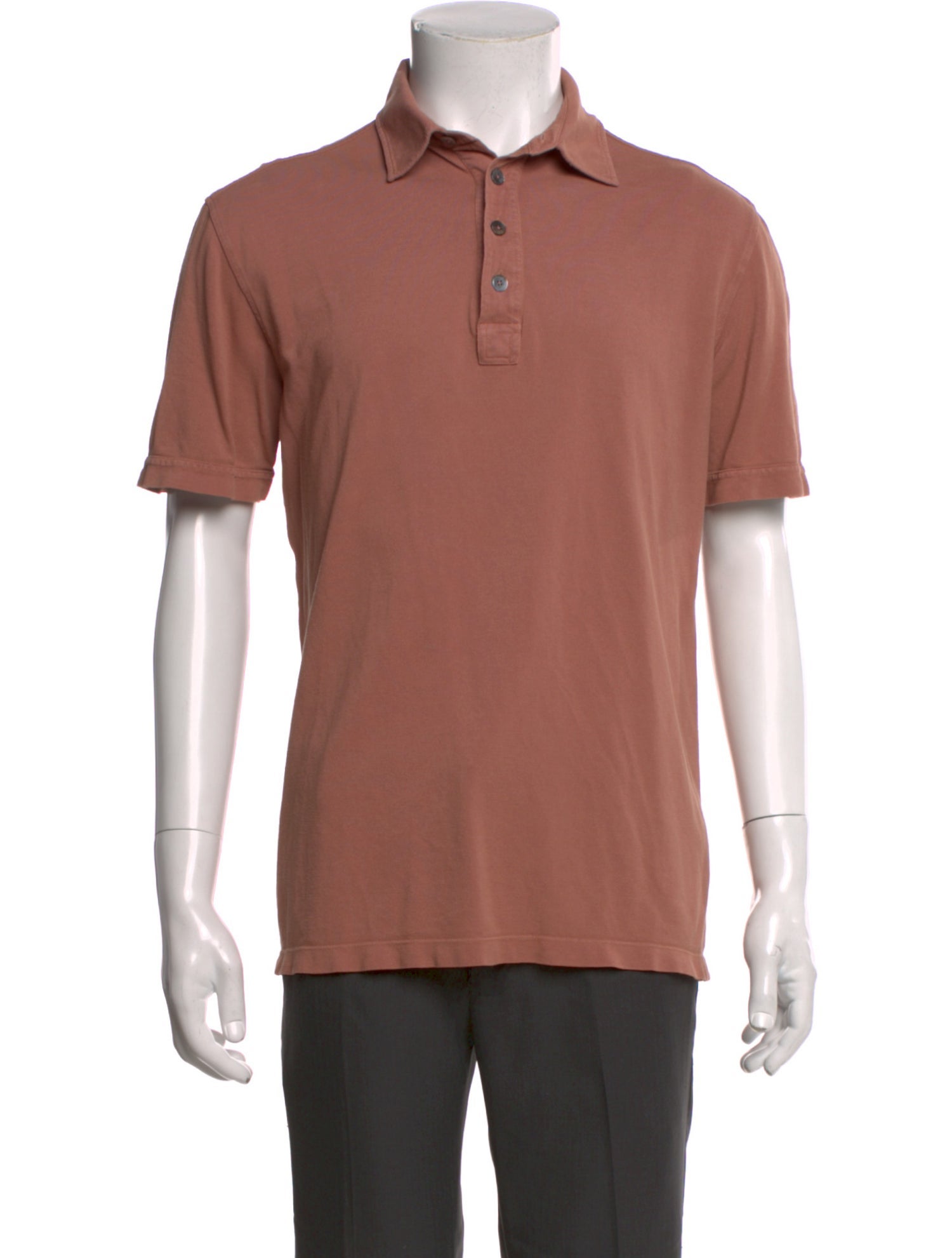 Zegna Crew Neck Short Sleeve Polo Shirt