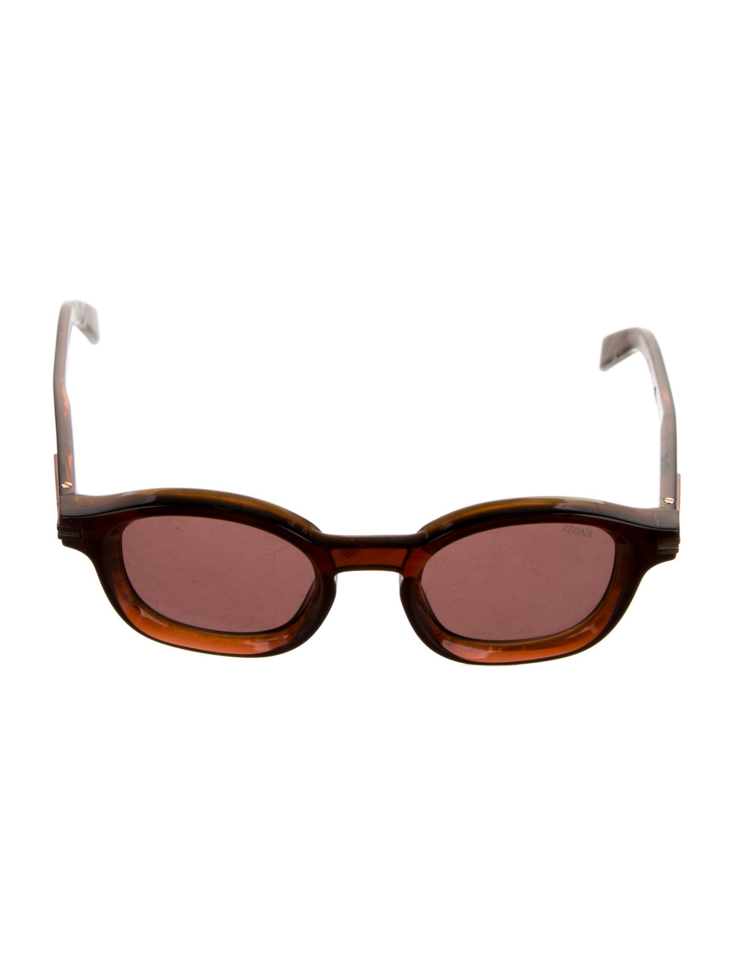 Zegna Square Tinted Sunglasses