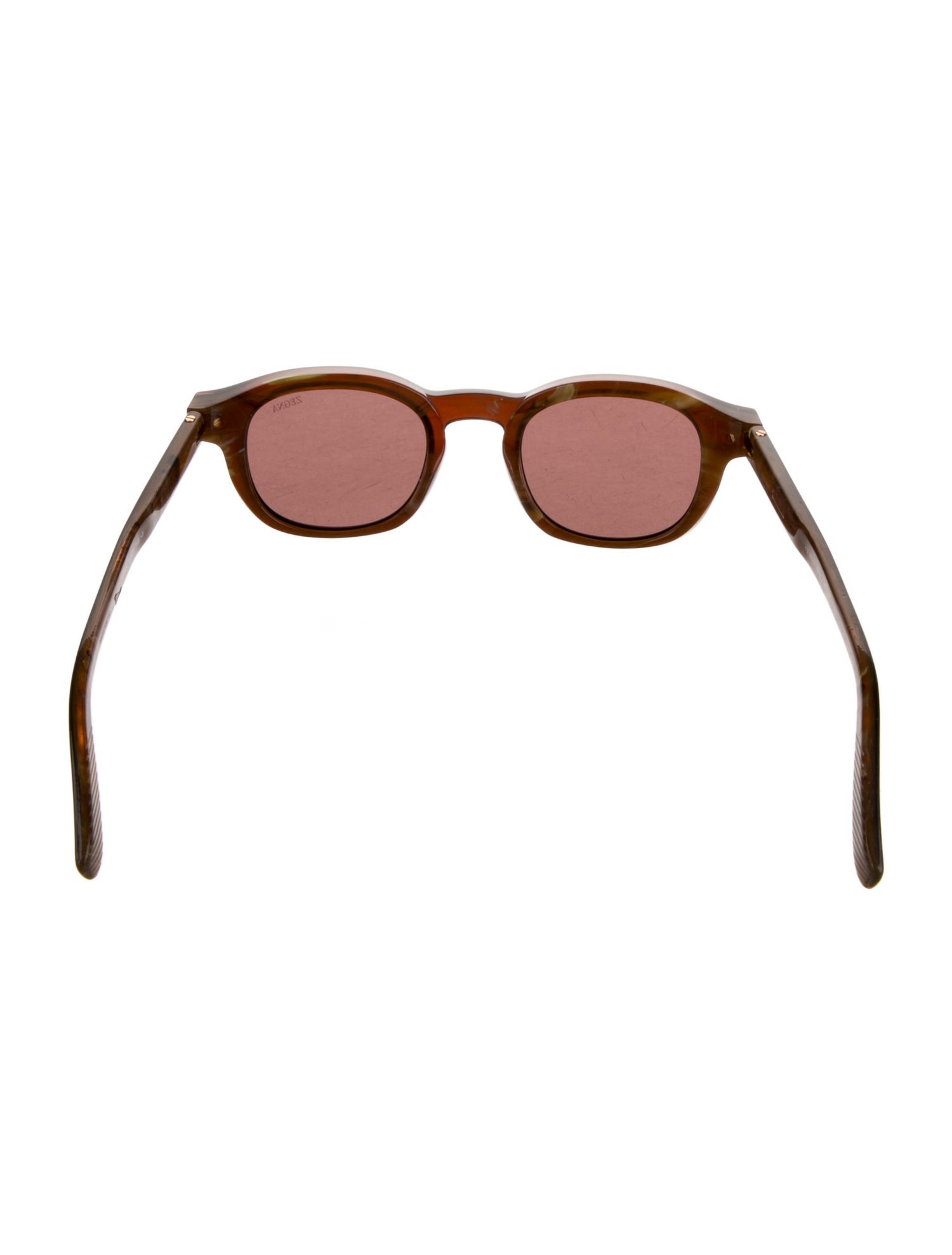 Zegna Square Tinted Sunglasses