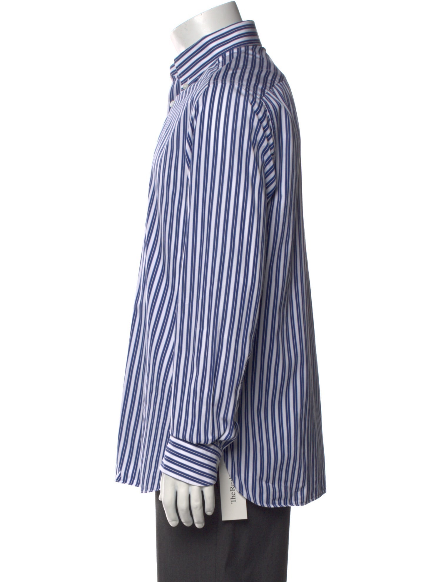 Zegna Virgin Wool Striped Dress Shirt