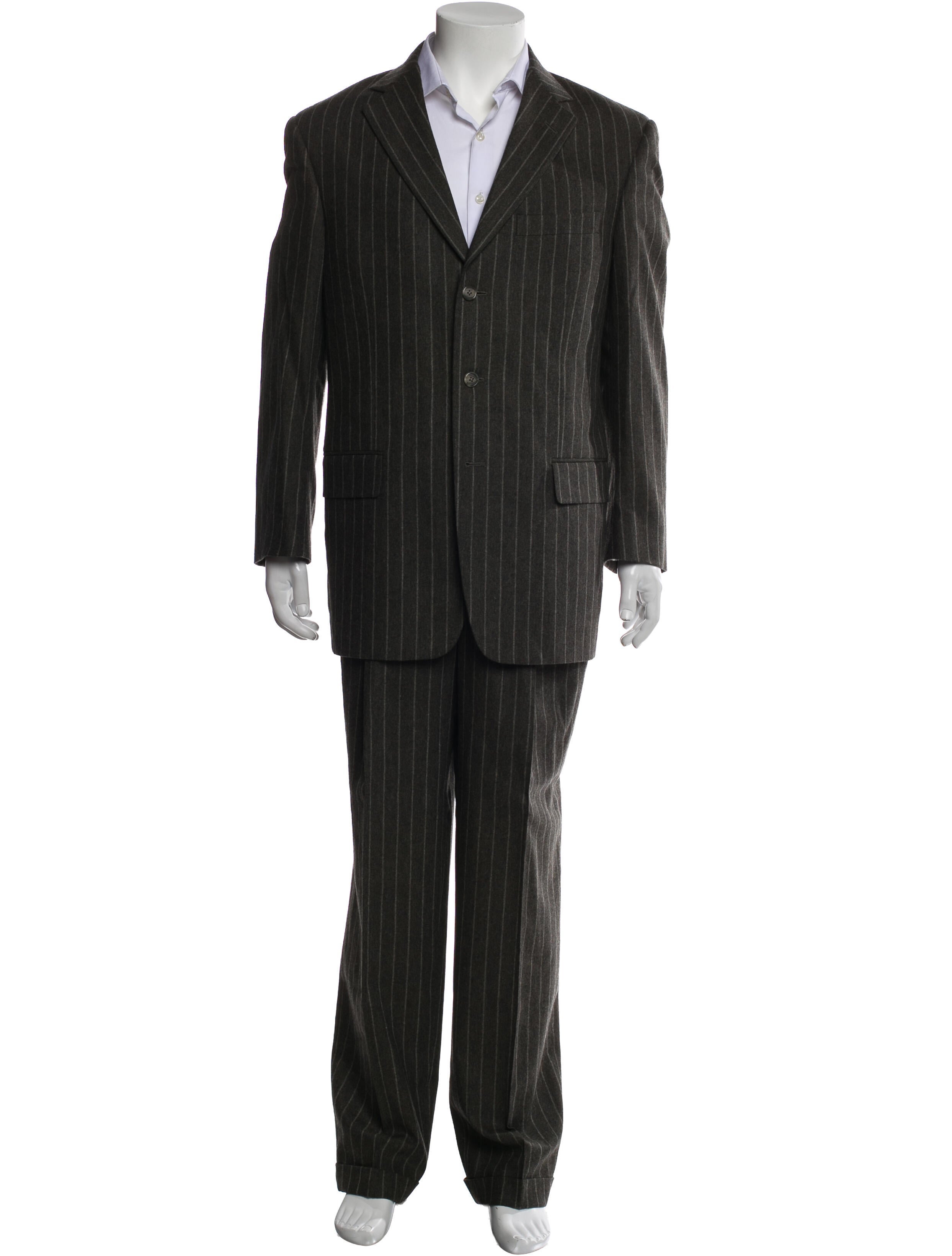 Zegna Wool Striped Two-Piece Suit