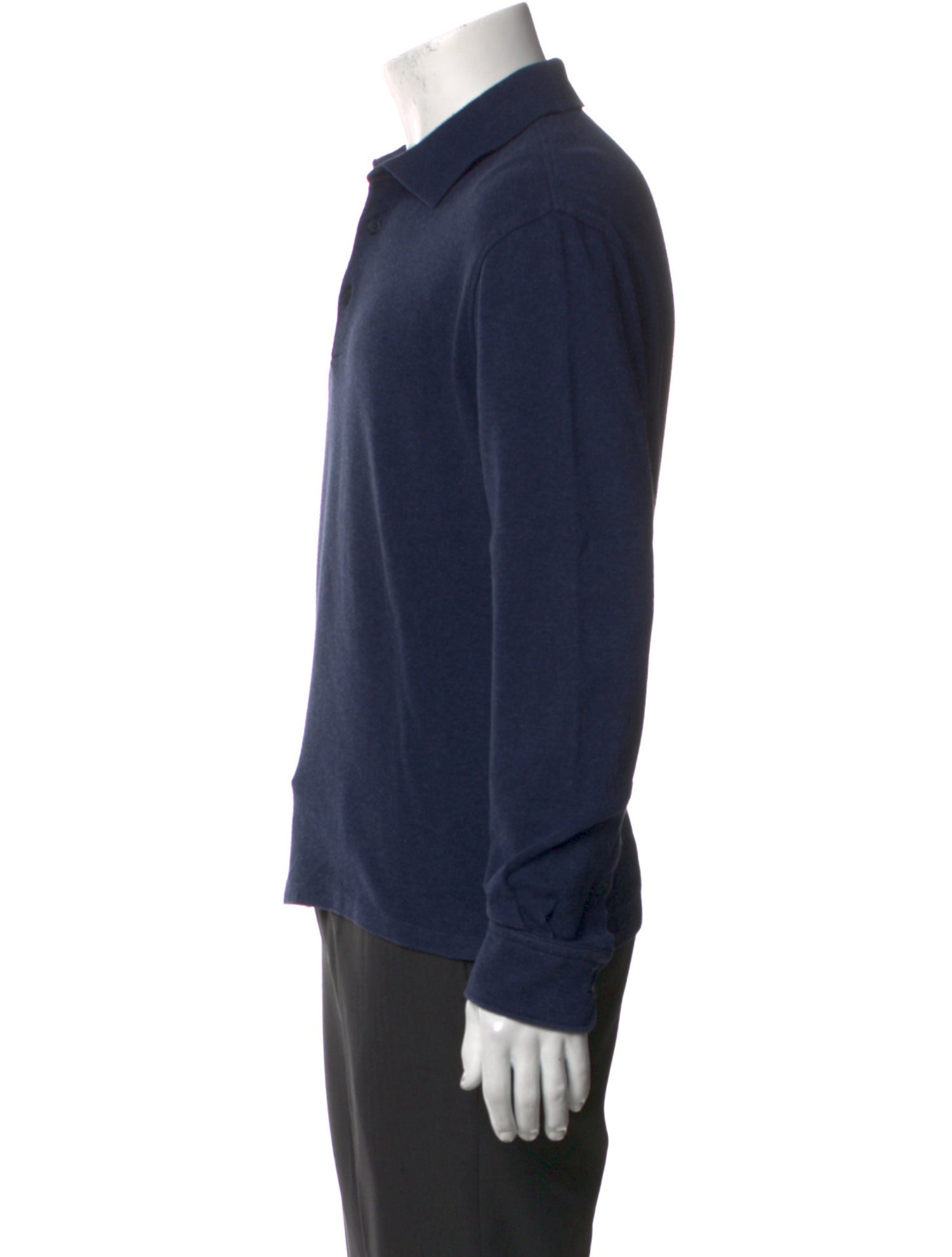 Zegna Collar Long Sleeve Polo Shirt