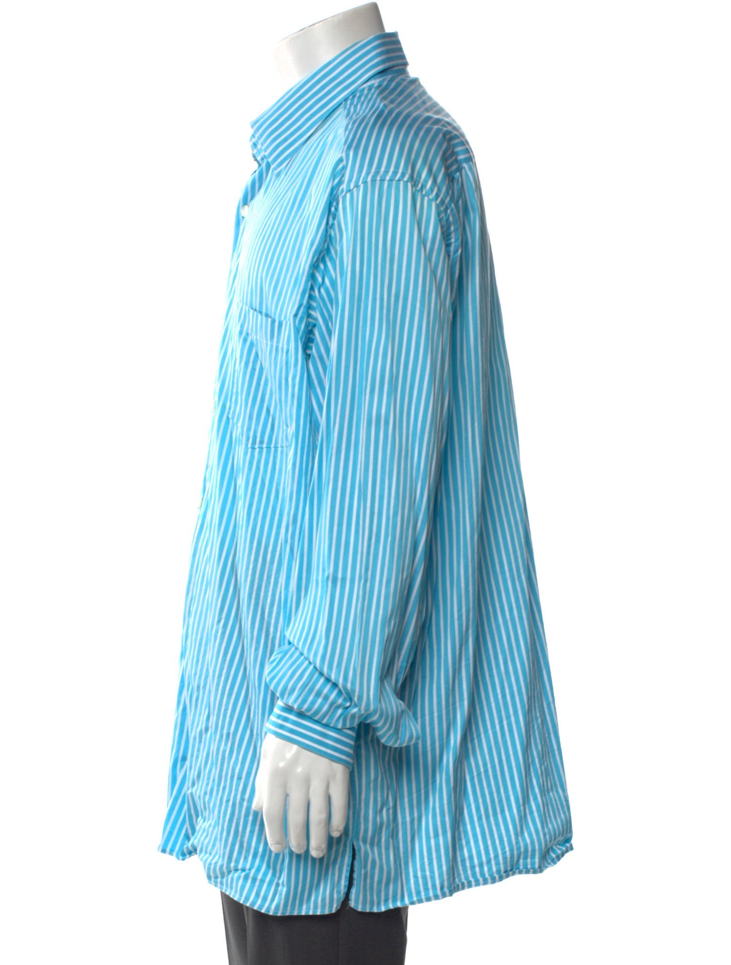 Ermenegildo Zegna Striped Long Sleeve Dress Shirt