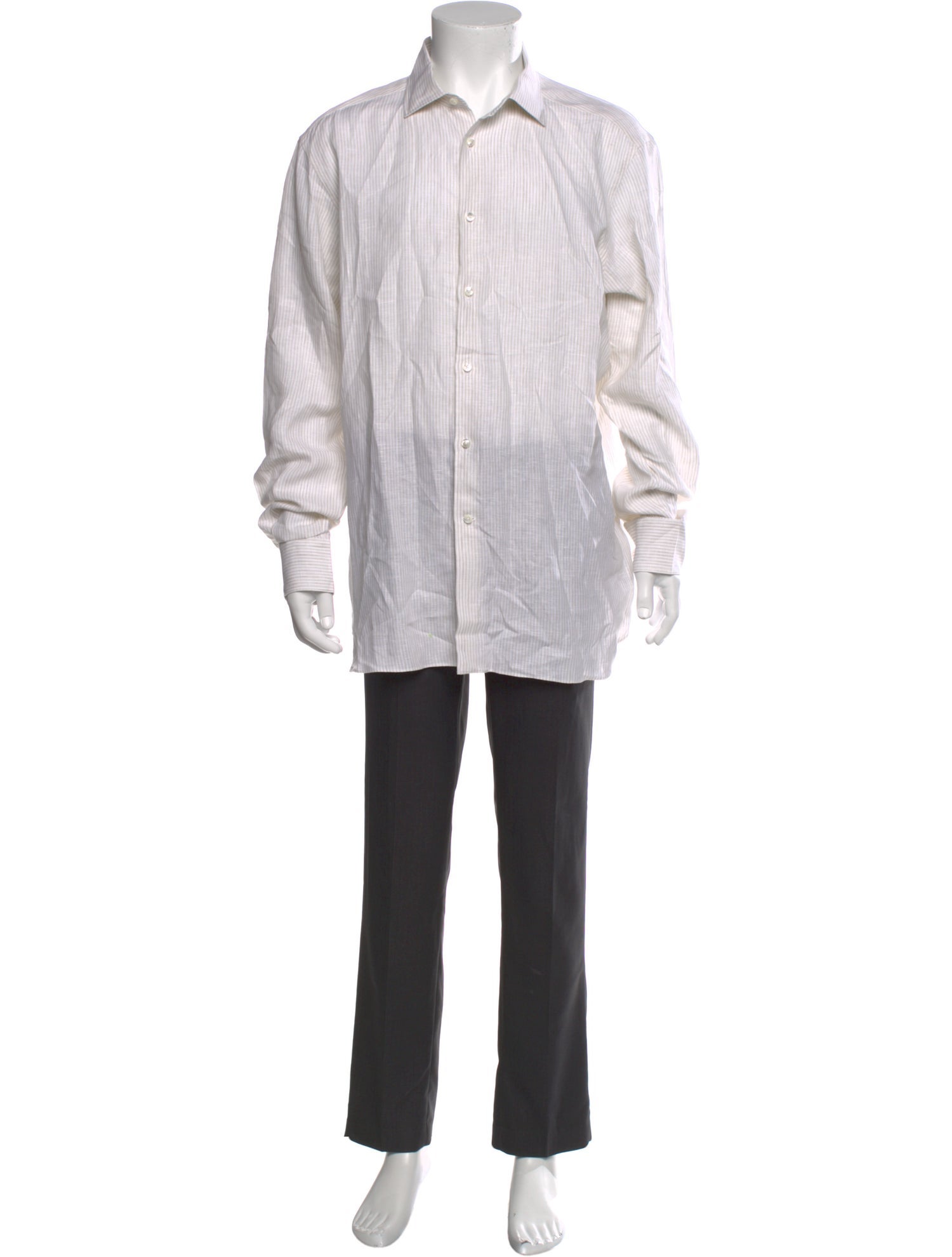 Zegna Linen Striped Shirt