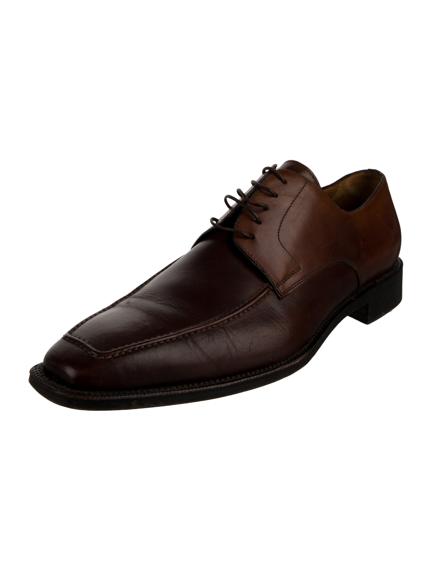 Zegna Leather Derby Shoes