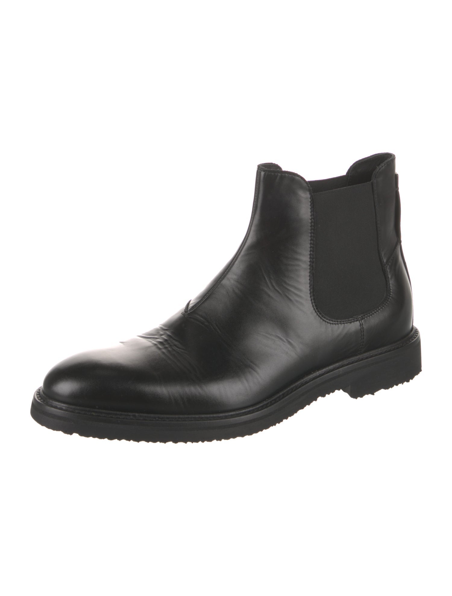 Zegna Leather Chelsea Boots