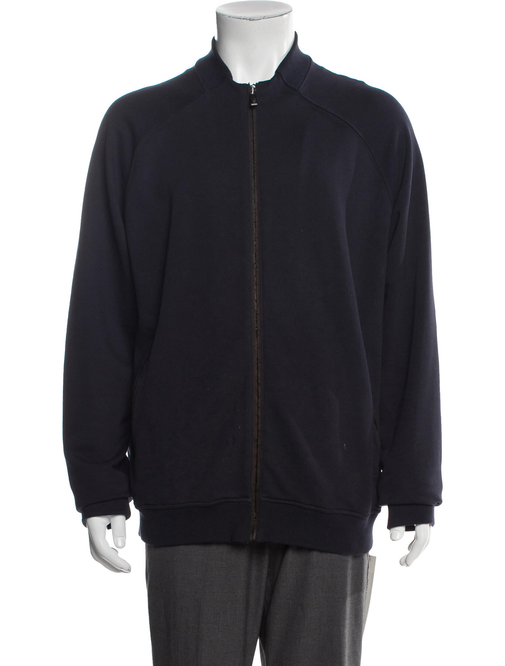 Zegna Mock Neck Long Sleeve Cardigan