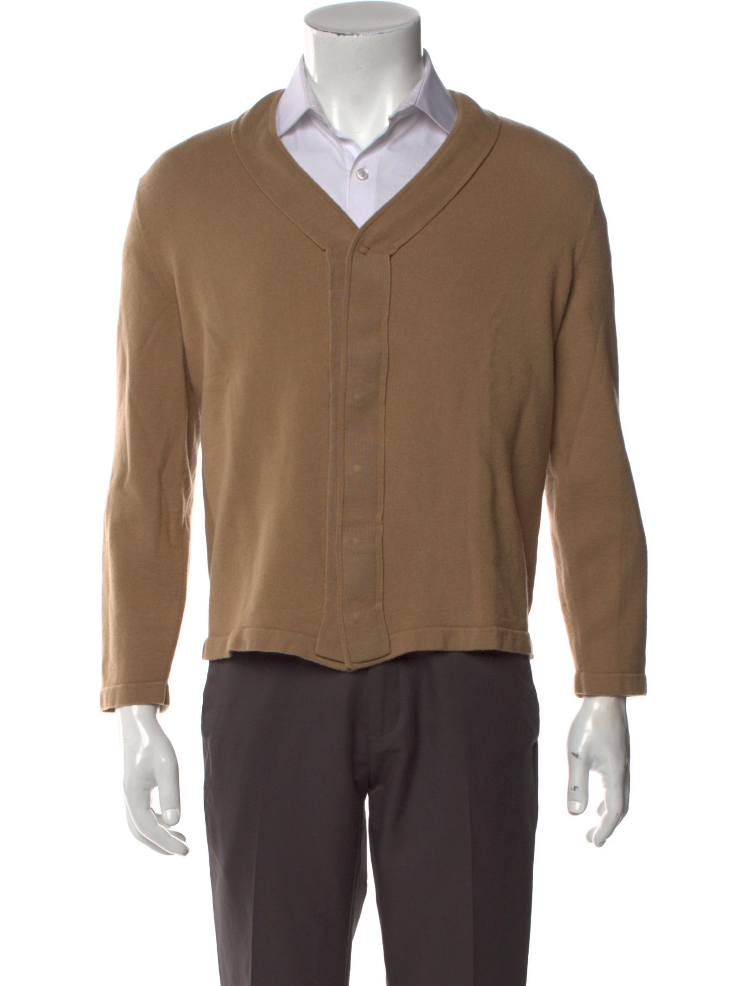 Zegna V-Neck Long Sleeve Cardigan