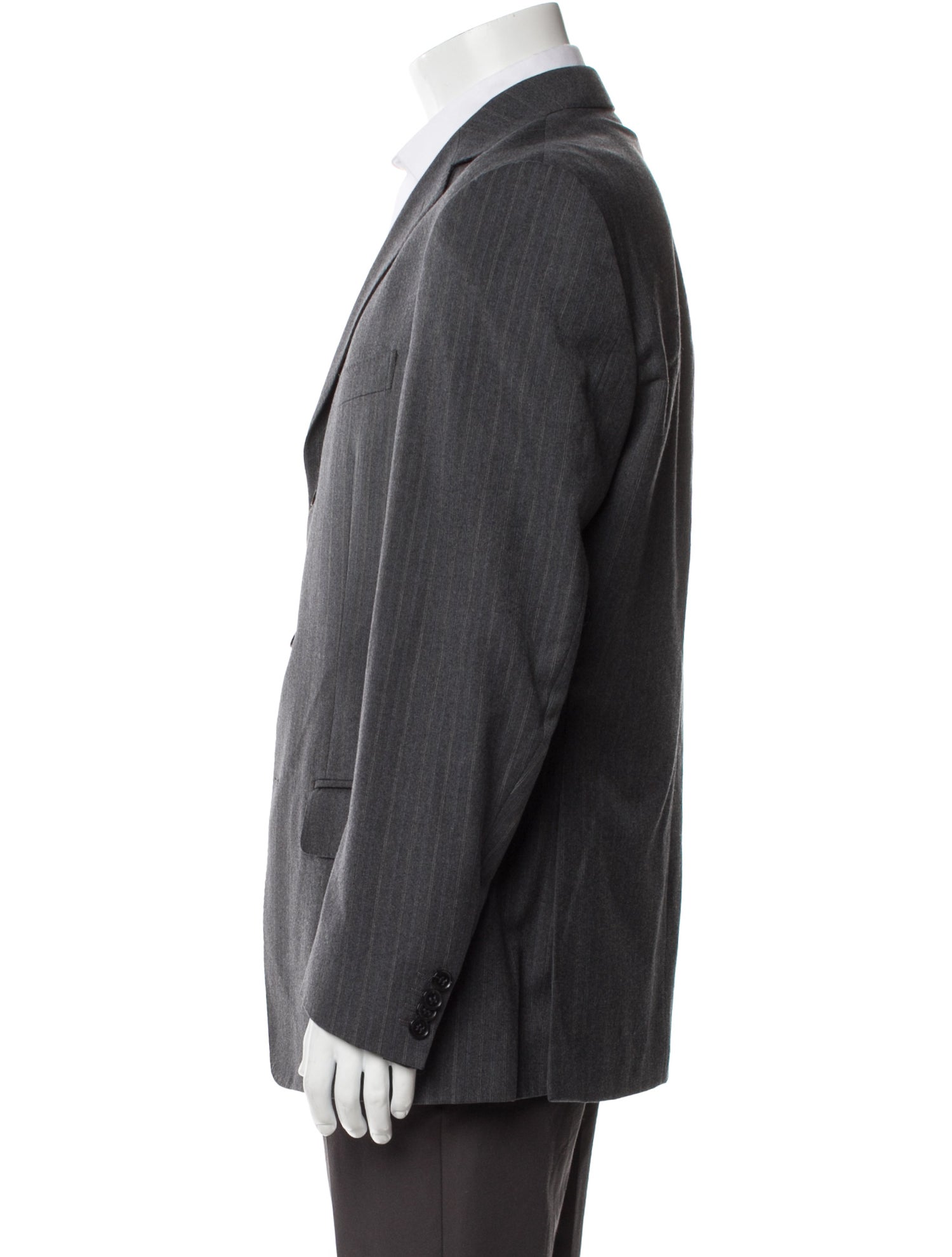 Z Zegna Wool Striped Blazer