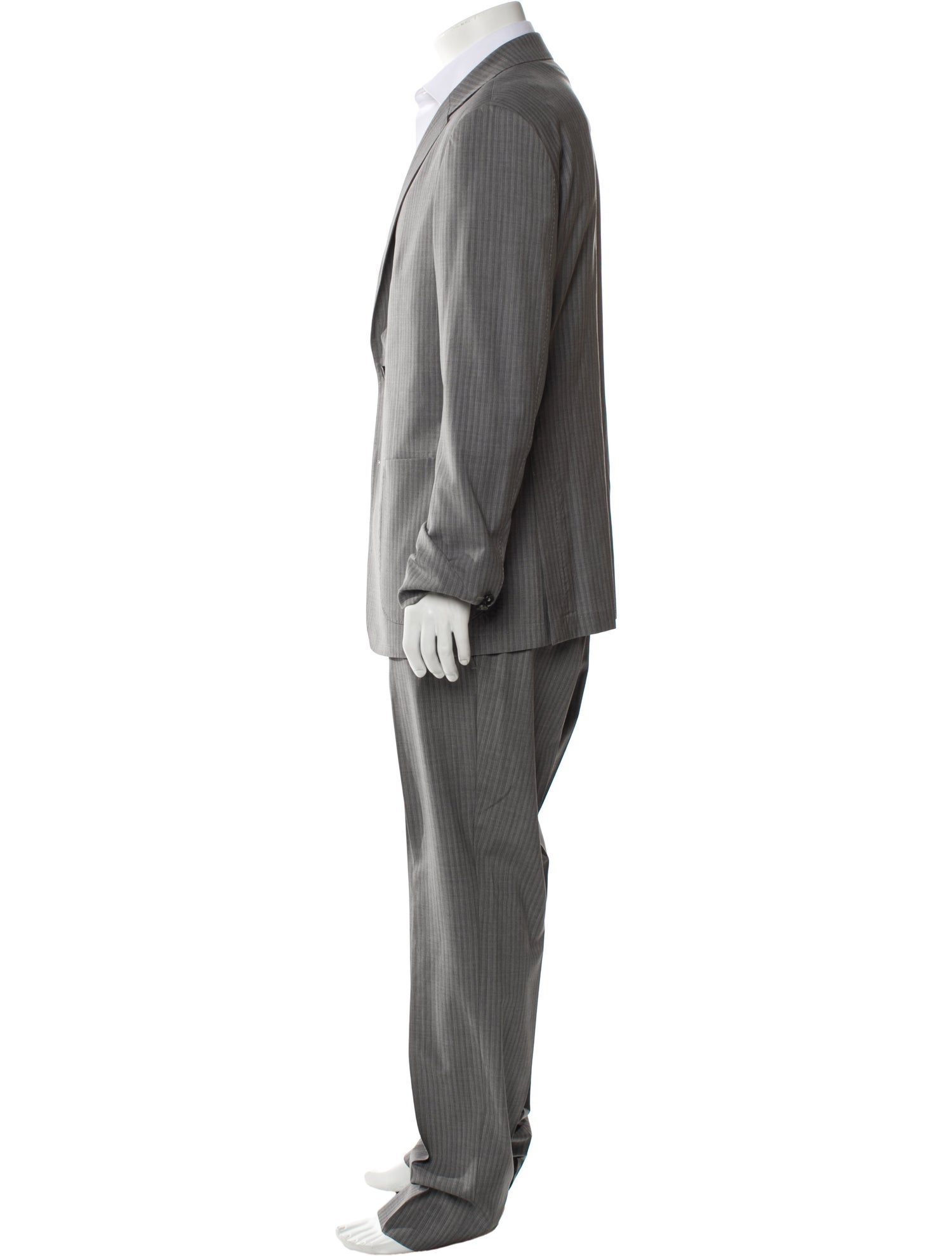 Zegna Wool Striped Two-Piece Suit