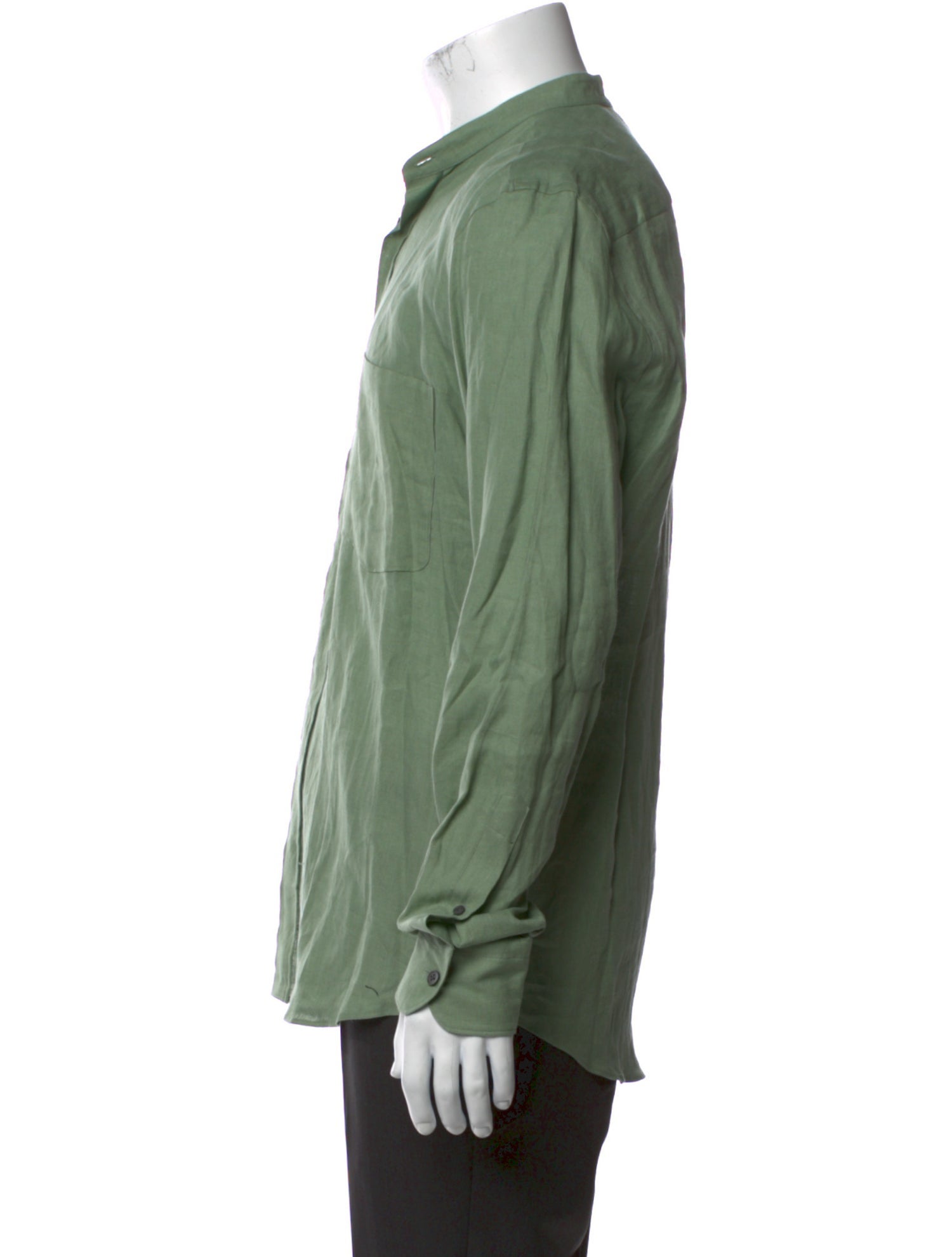 Zegna Linen Long Sleeve Dress Shirt