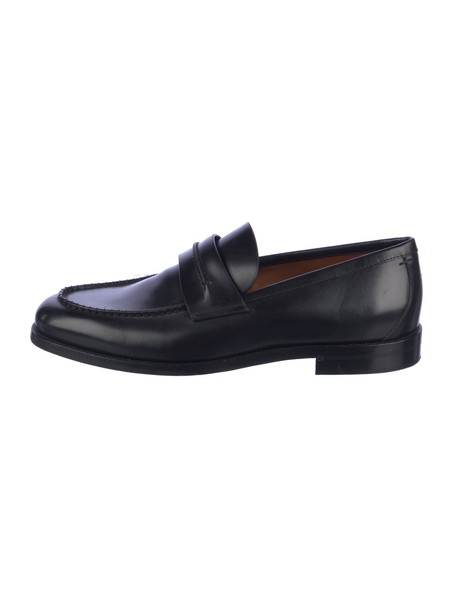 Zegna Leather Dress Loafers