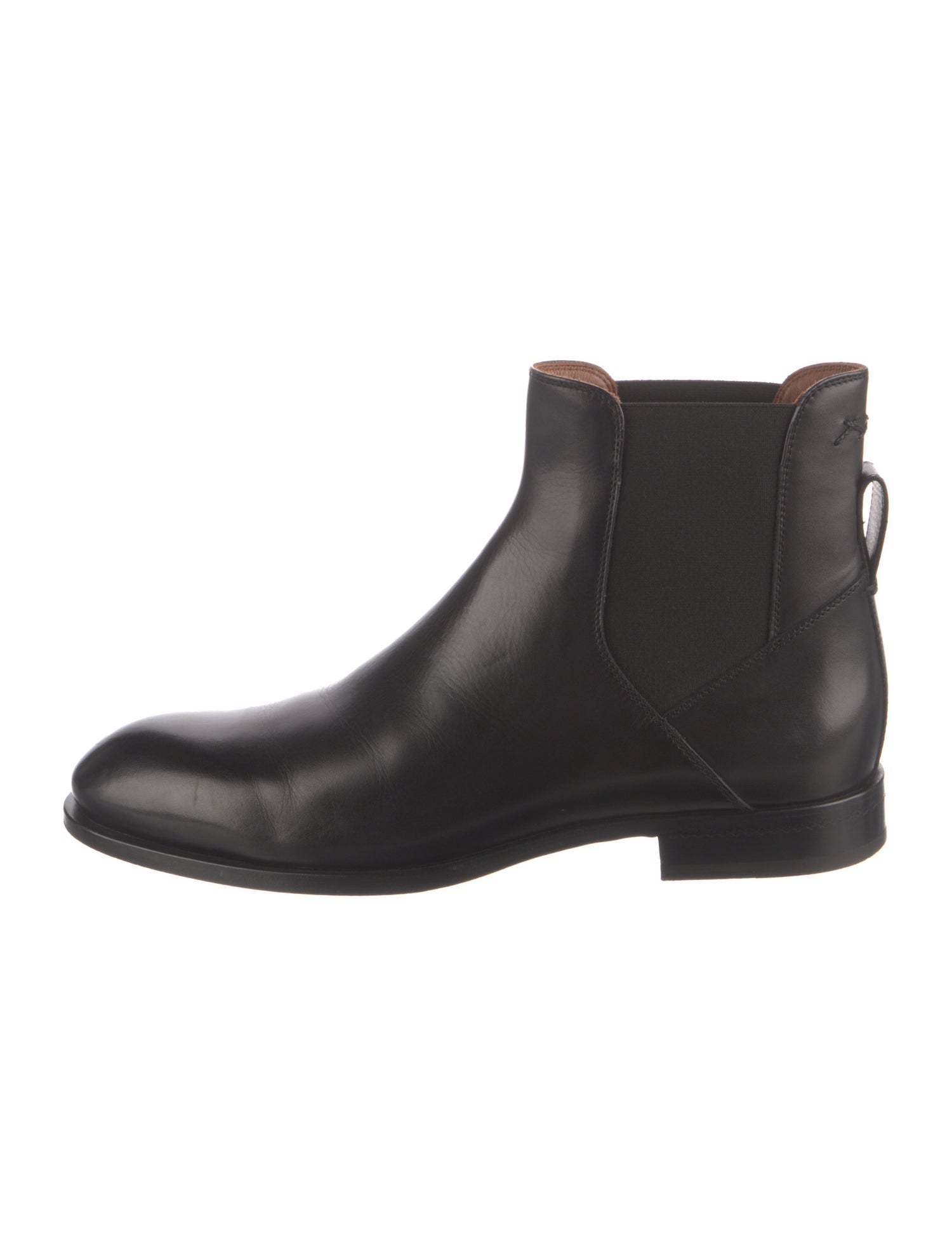 Zegna Leather Chelsea Boots