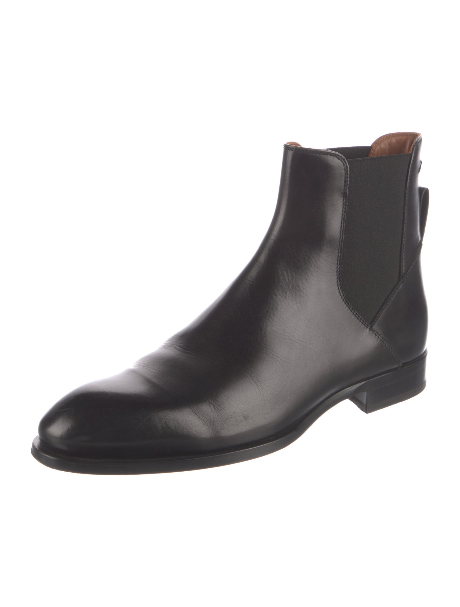 Zegna Leather Chelsea Boots