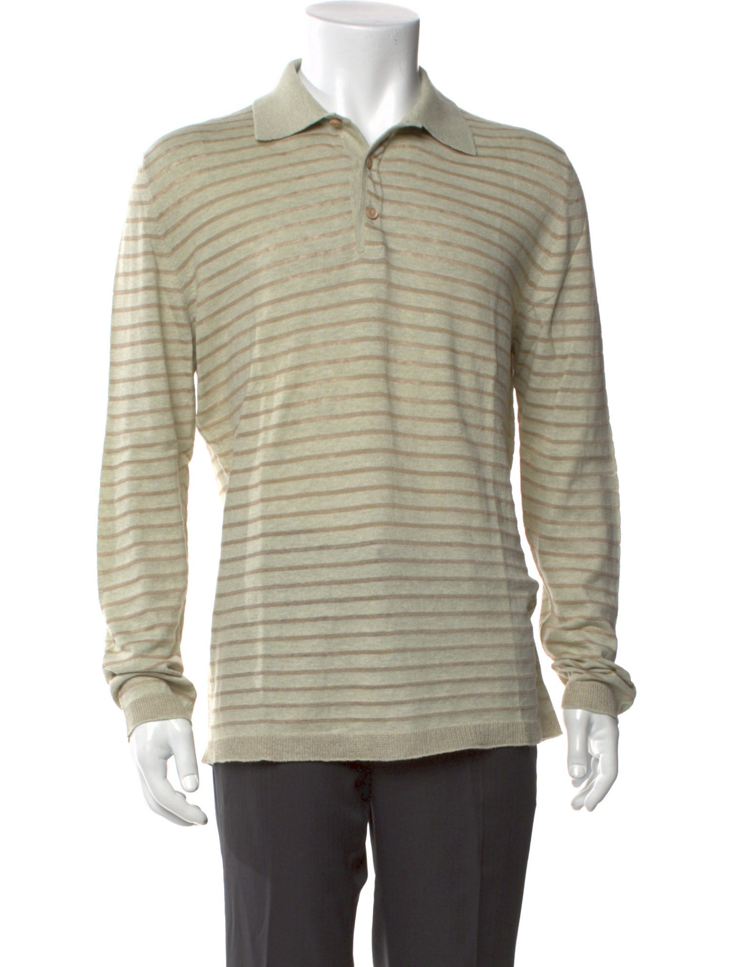 Ermenegildo Zegna Striped Long Sleeve Shirt