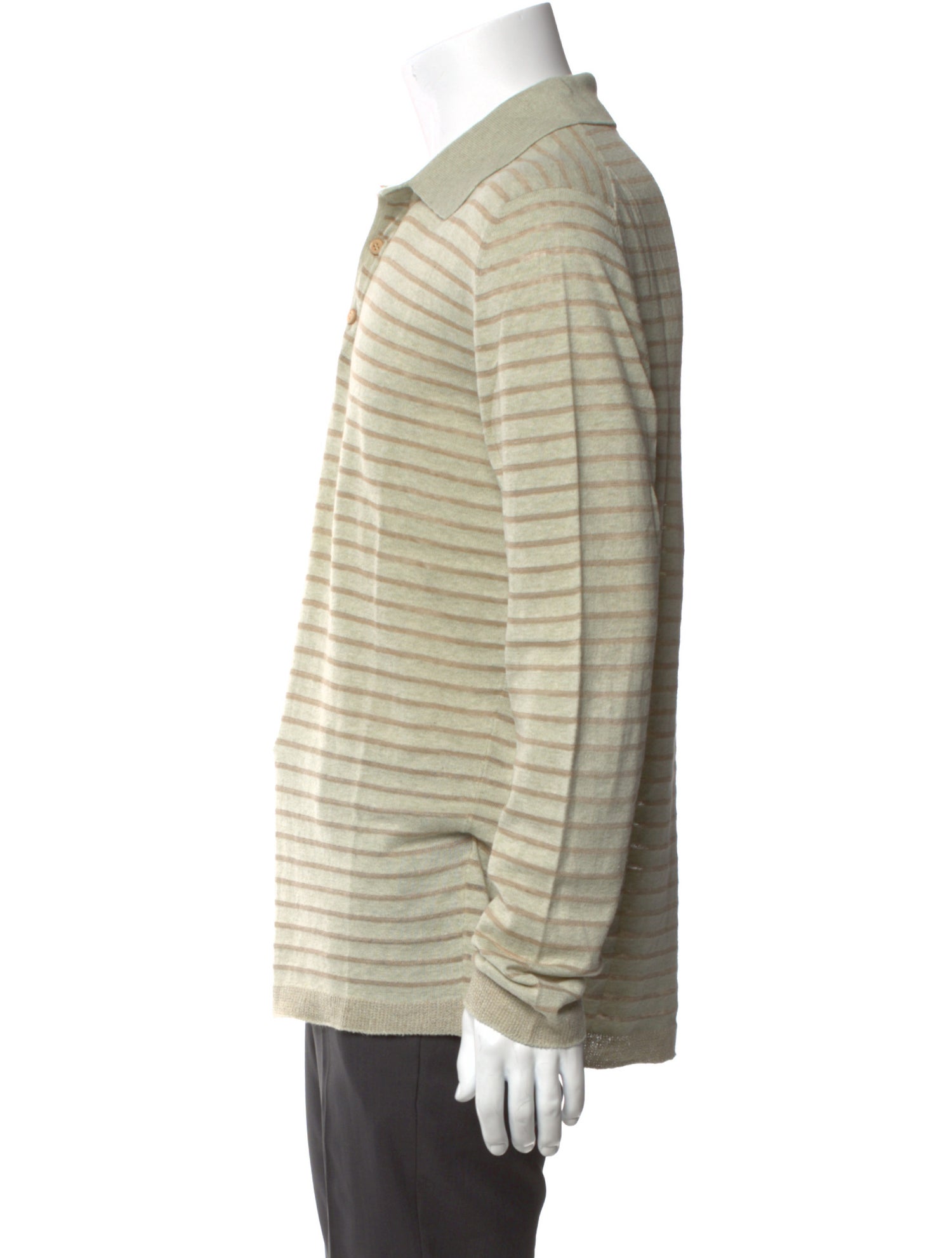 Ermenegildo Zegna Striped Long Sleeve Shirt