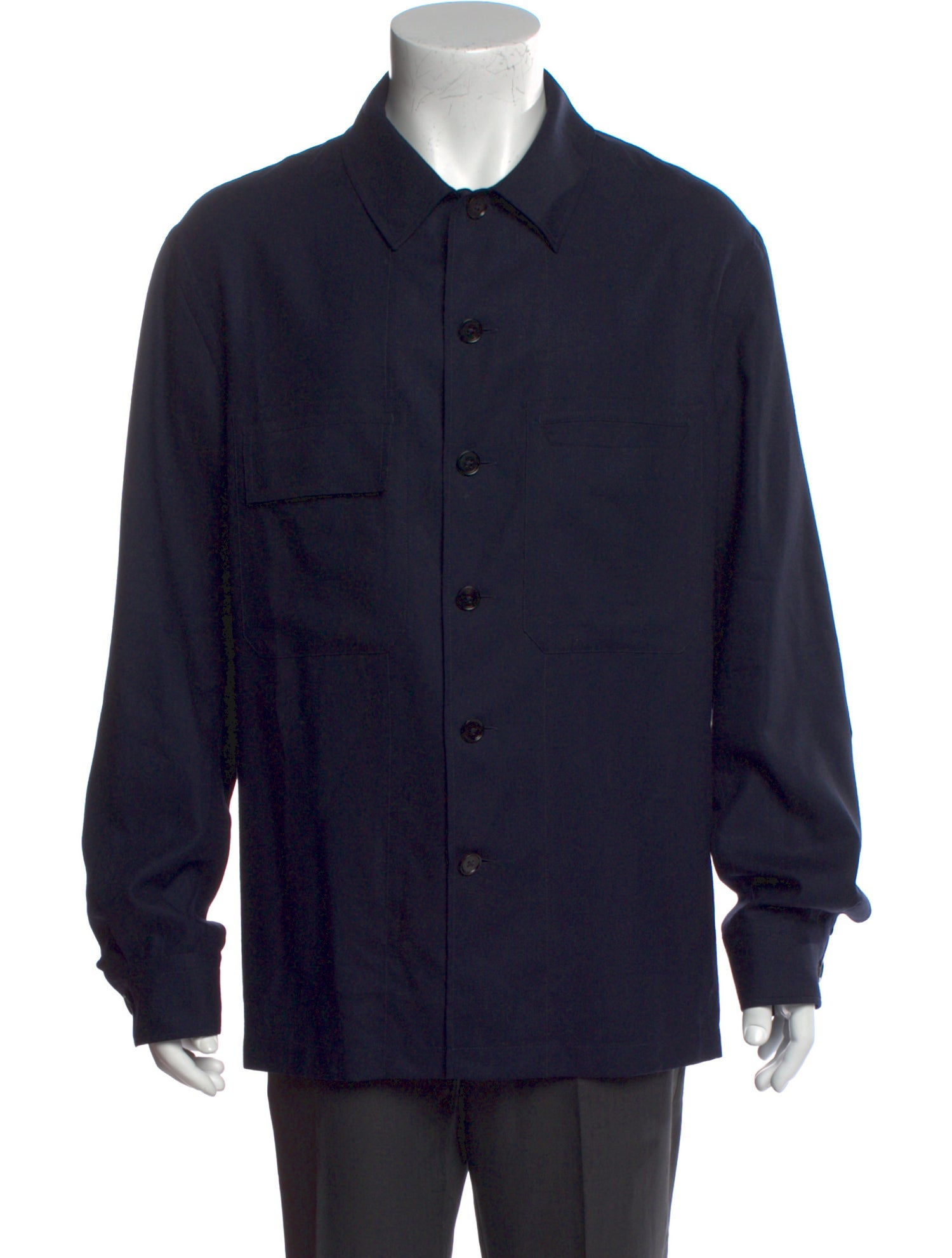 Zegna Cashmere Long Sleeve Shirt