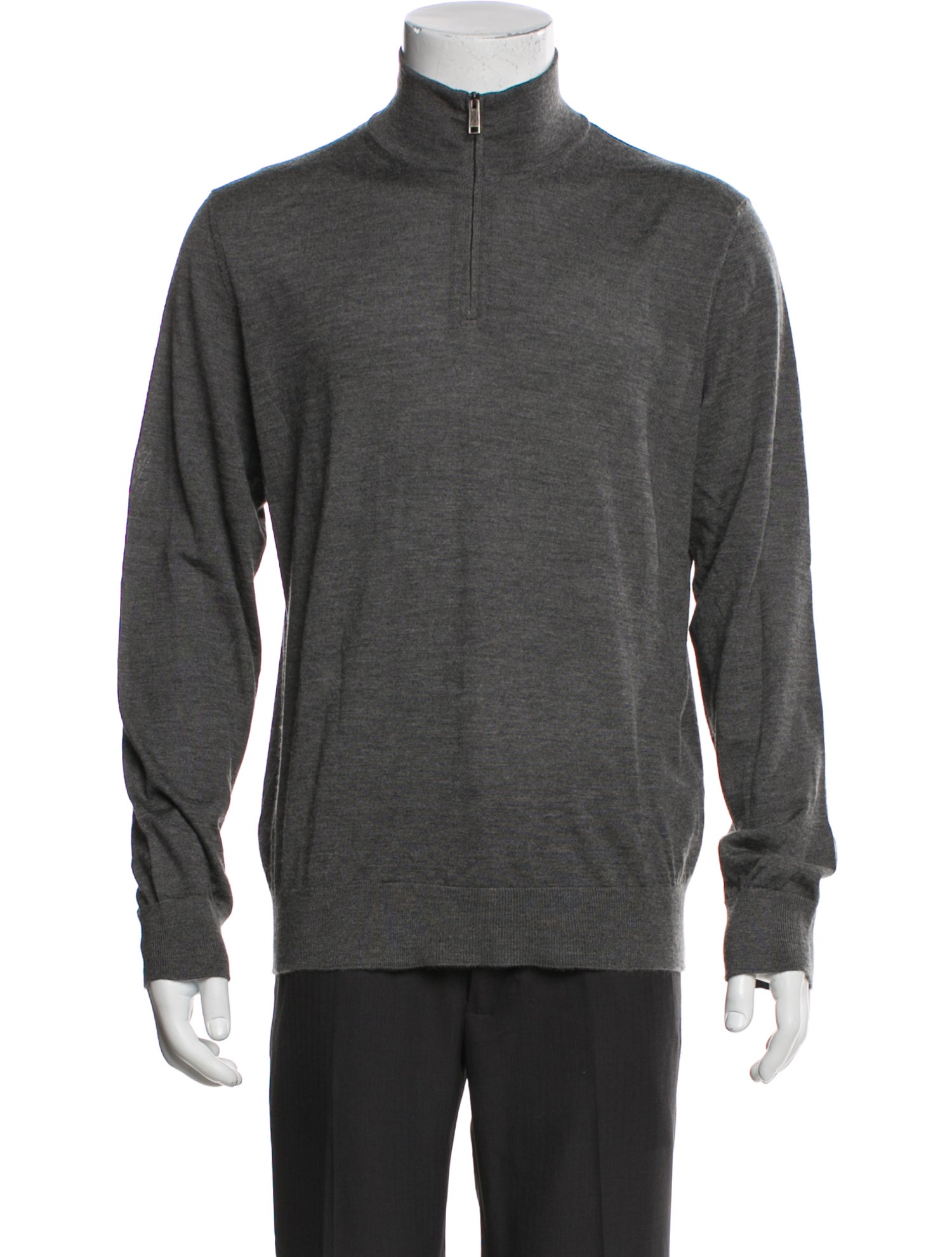 Zegna Cashmere Mock Neck Pullover