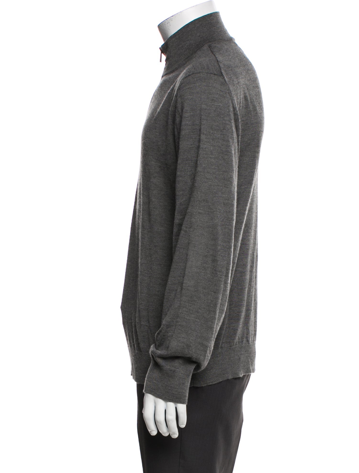 Zegna Cashmere Mock Neck Pullover