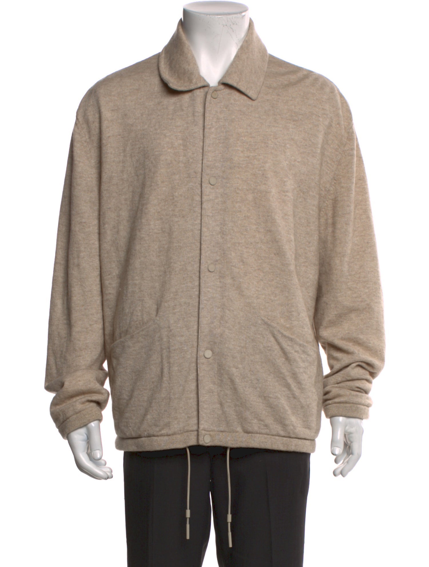 Zegna Cashmere Mock Neck Cardigan