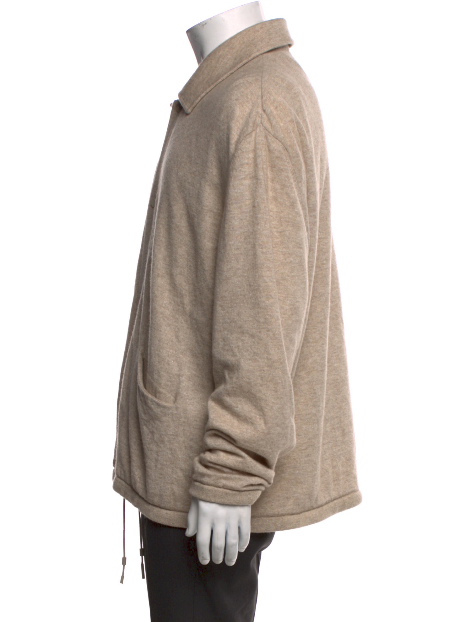 Zegna Cashmere Mock Neck Cardigan