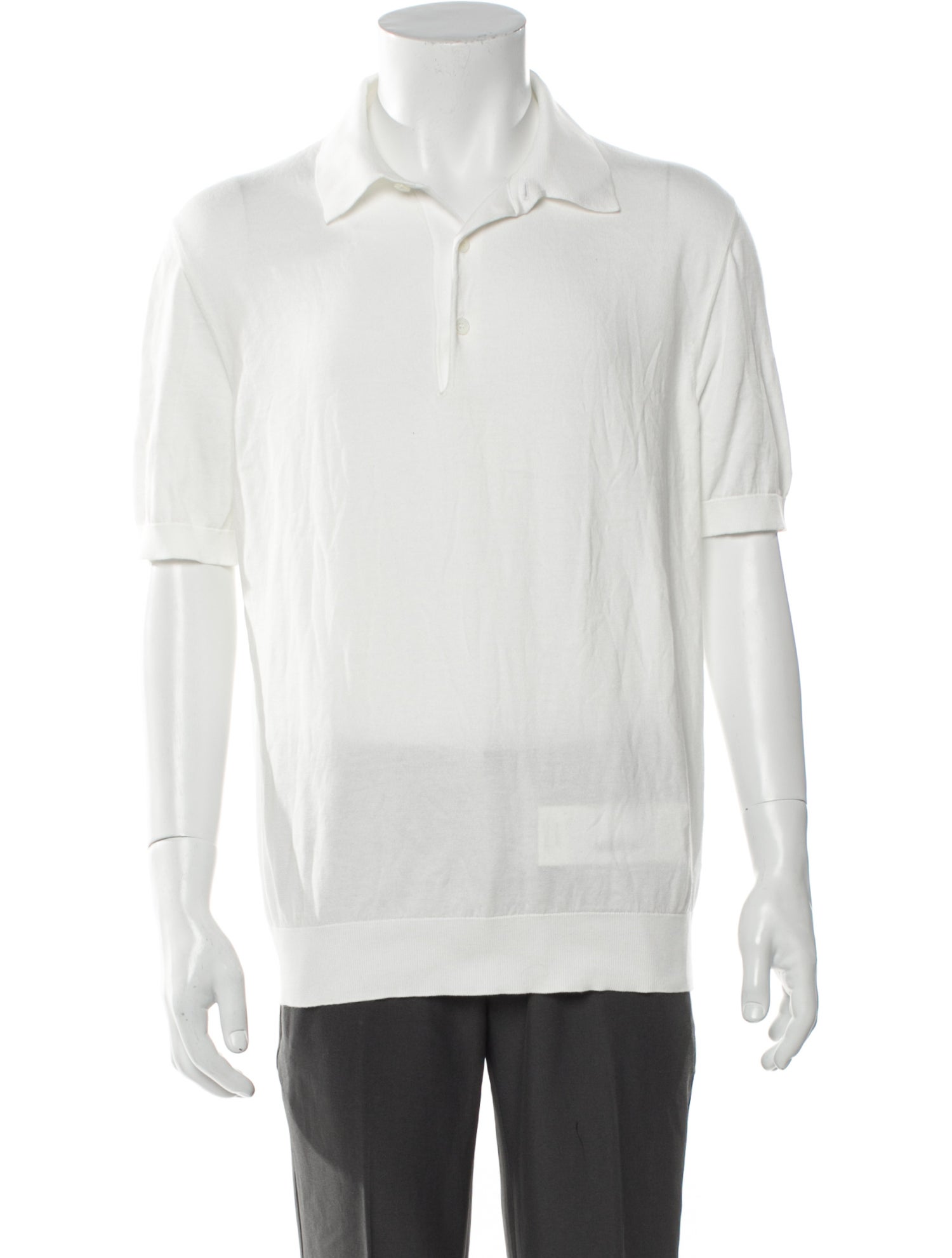 Zegna Collar Short Sleeve Polo Shirt
