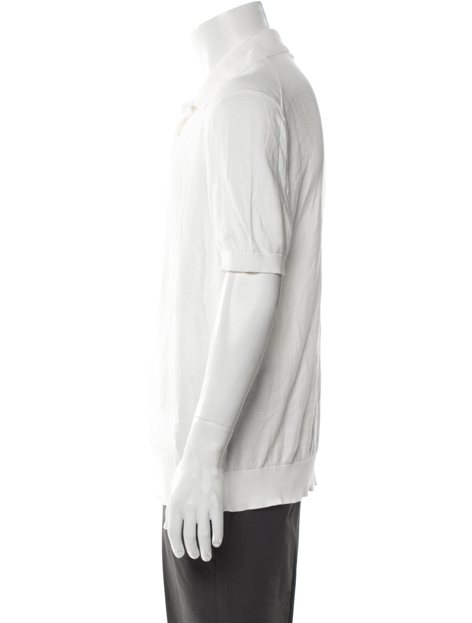 Zegna Collar Short Sleeve Polo Shirt