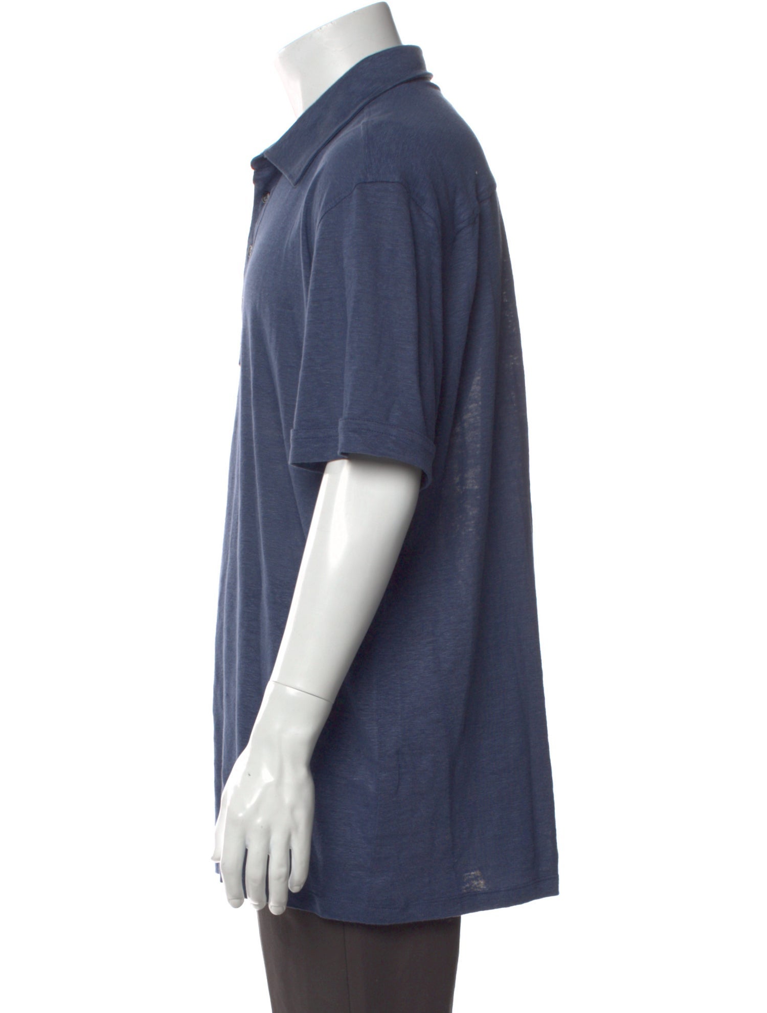 Ermenegildo Zegna Linen Crew Neck Polo Shirt