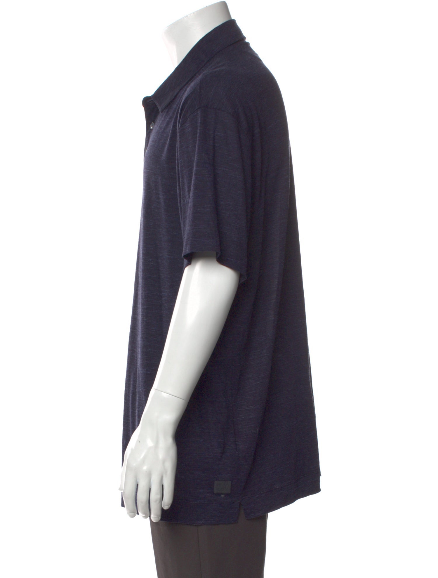 Z Zegna Merino Wool Crew Neck Polo Shirt