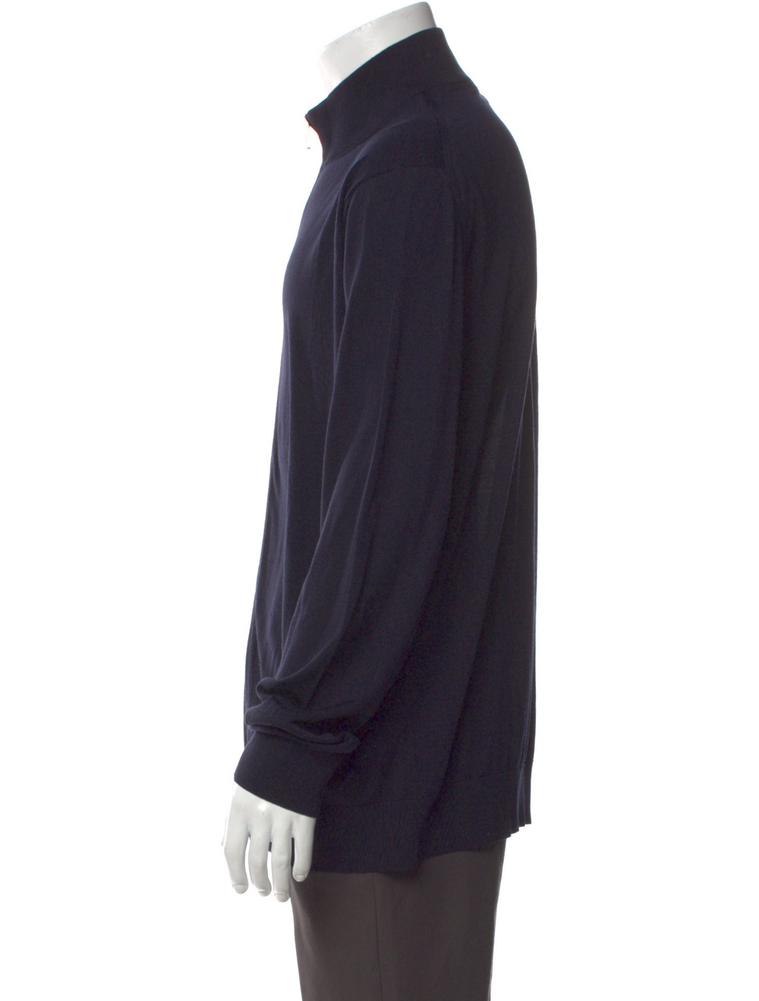 Ermenegildo Zegna Wool Mock Neck Polo Sweater