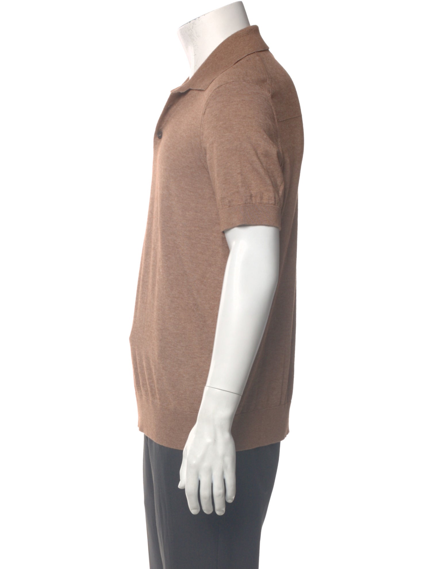 Zegna Collar Short Sleeve Polo Shirt