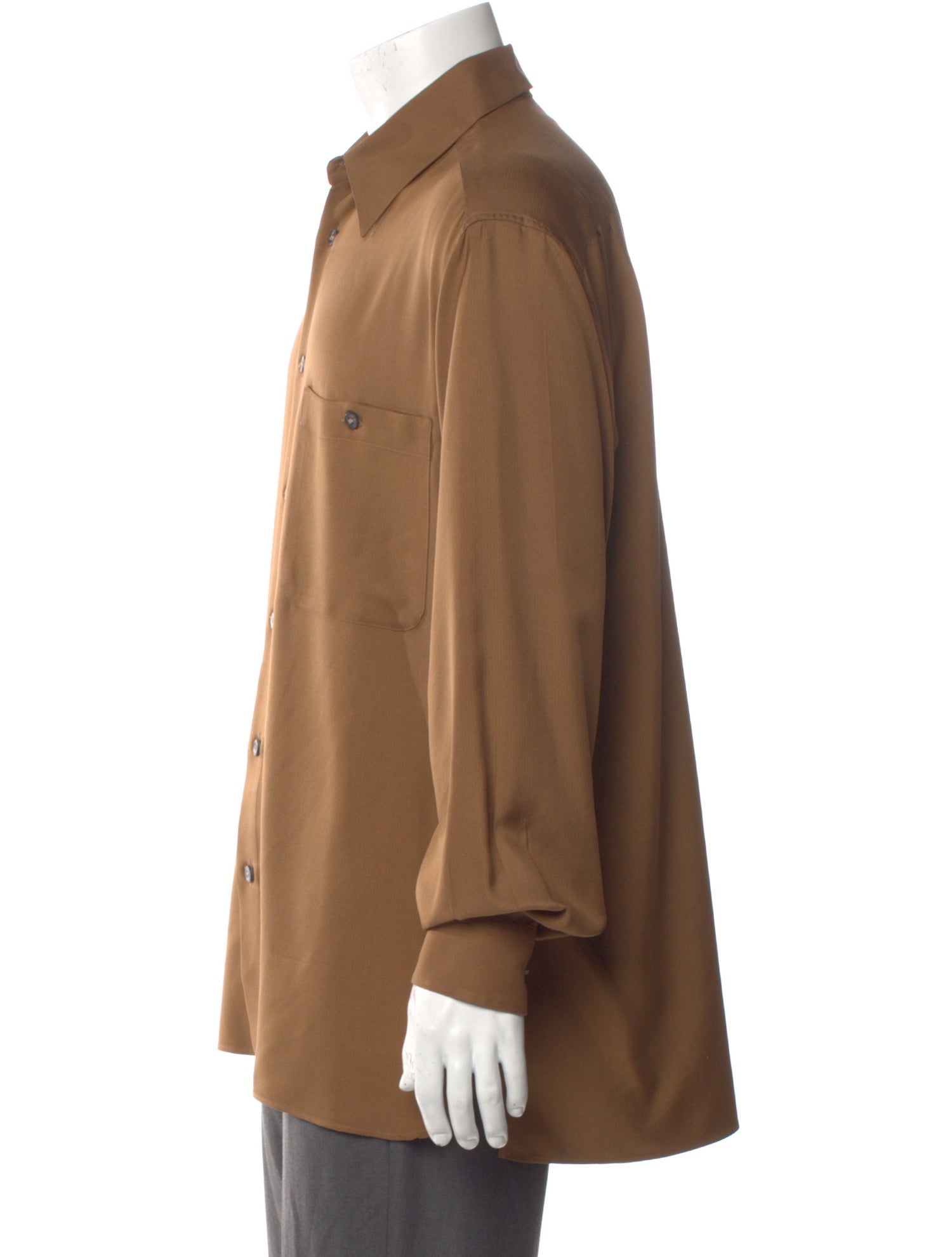 Ermenegildo Zegna Silk Long Sleeve Shirt