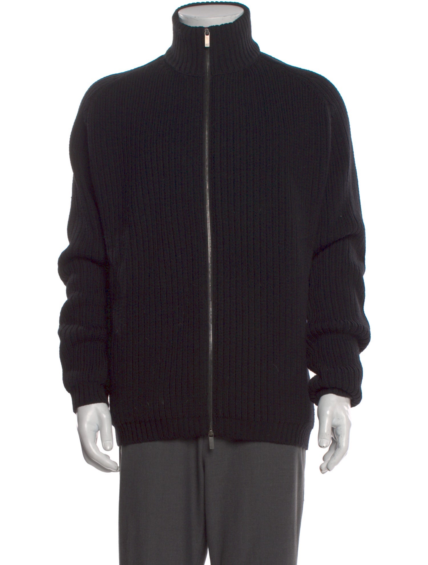 Zegna Sport Wool Turtleneck Cardigan