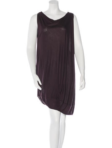 Zero + Maria Cornejo Draped Asymmetrical Dress