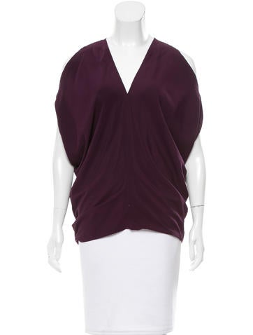 Zero + Maria Cornejo Draped Silk Top