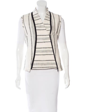 Zero + Maria Cornejo Embroidered Zip-Up Vest