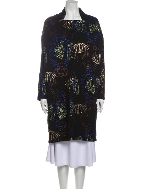 Zero + Maria Cornejo Printed Coat Black