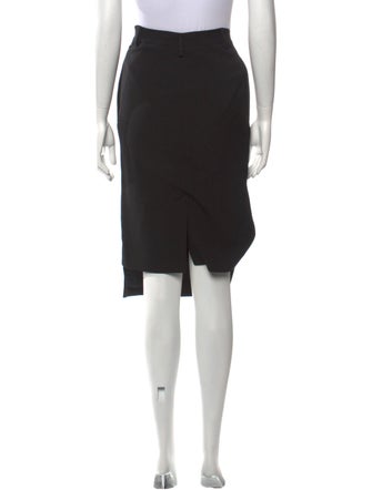 Zero + Maria Cornejo Lambskin Midi Length Skirt