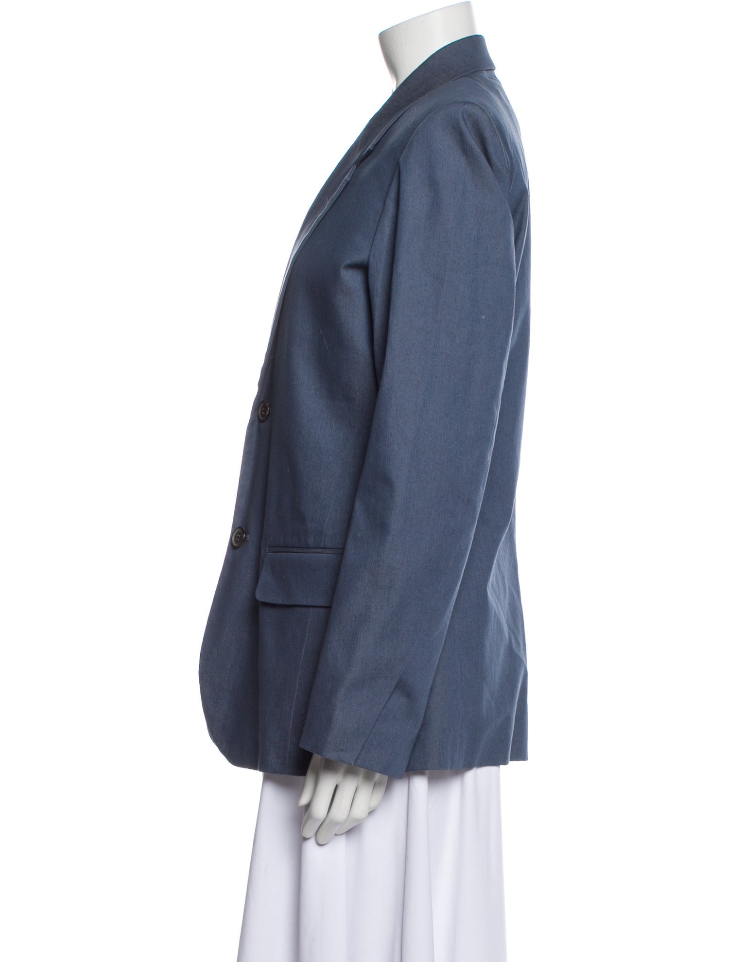 Zero + Maria Cornejo blue blazer jacket