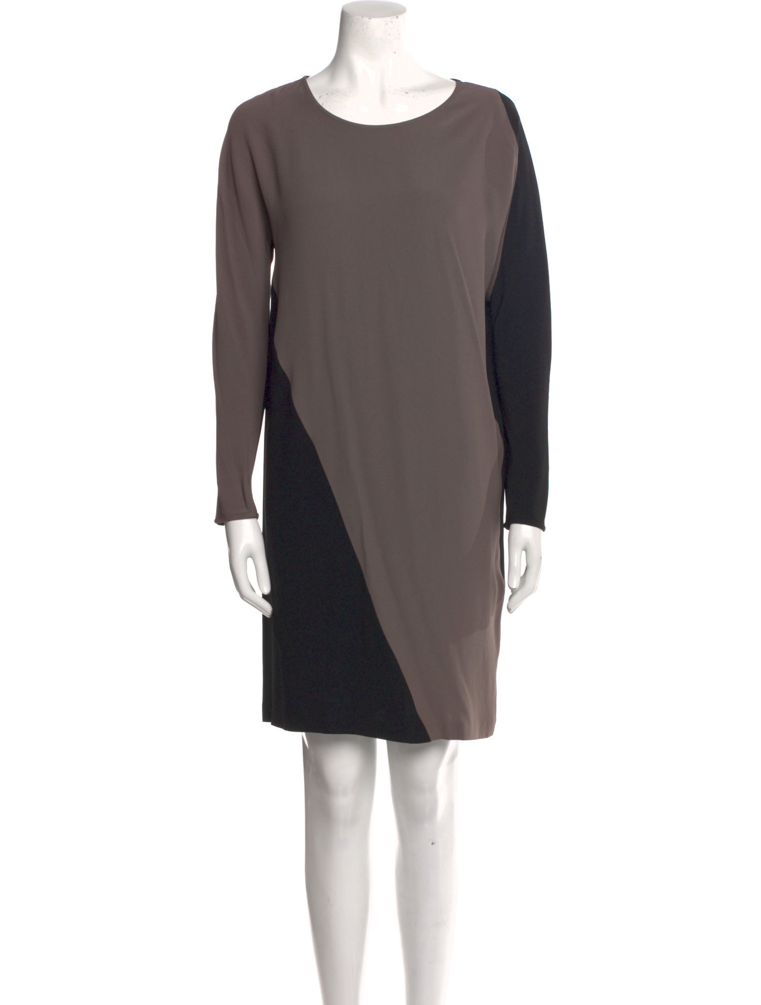 Zero + Maria Cornejo Colorblock Pattern Knee-Length Dress