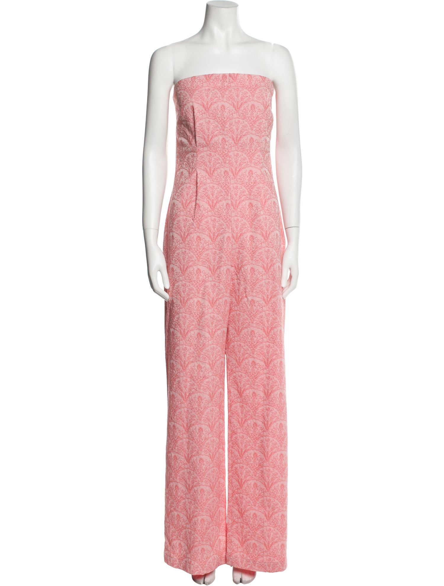 Zero + Maria Cornejo Printed Strapless Jumpsuit