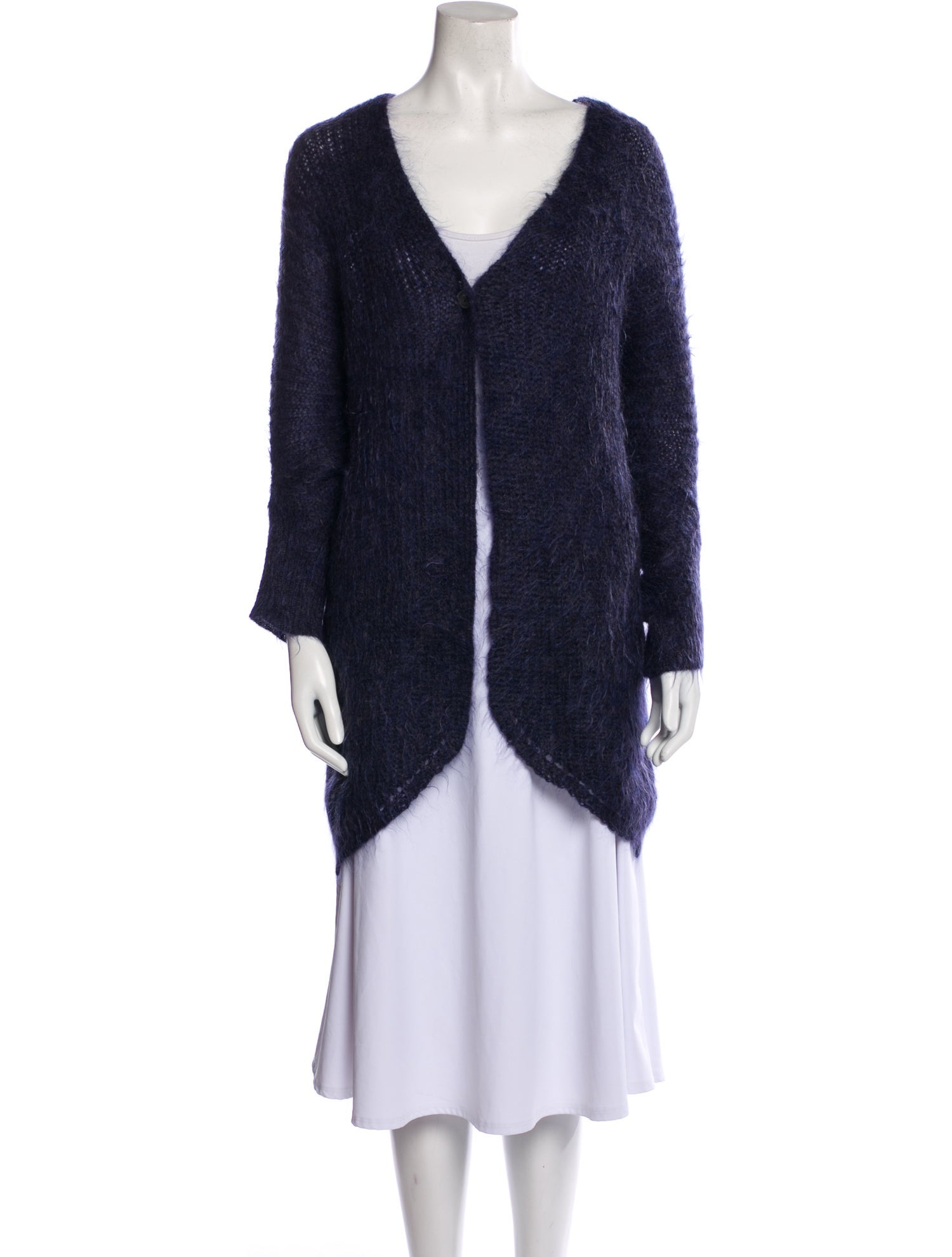 Zero + Maria Cornejo Mohair V-Neck Sweater