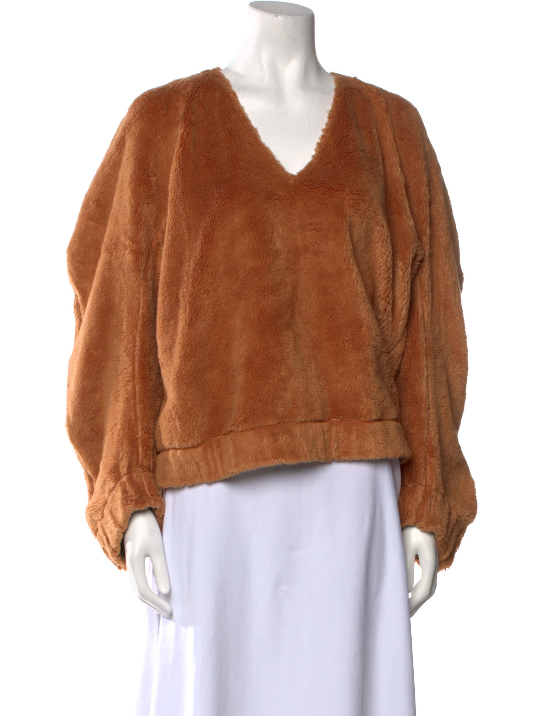 Zero + Maria Cornejo V-Neck Long Sleeve Sweatshirt