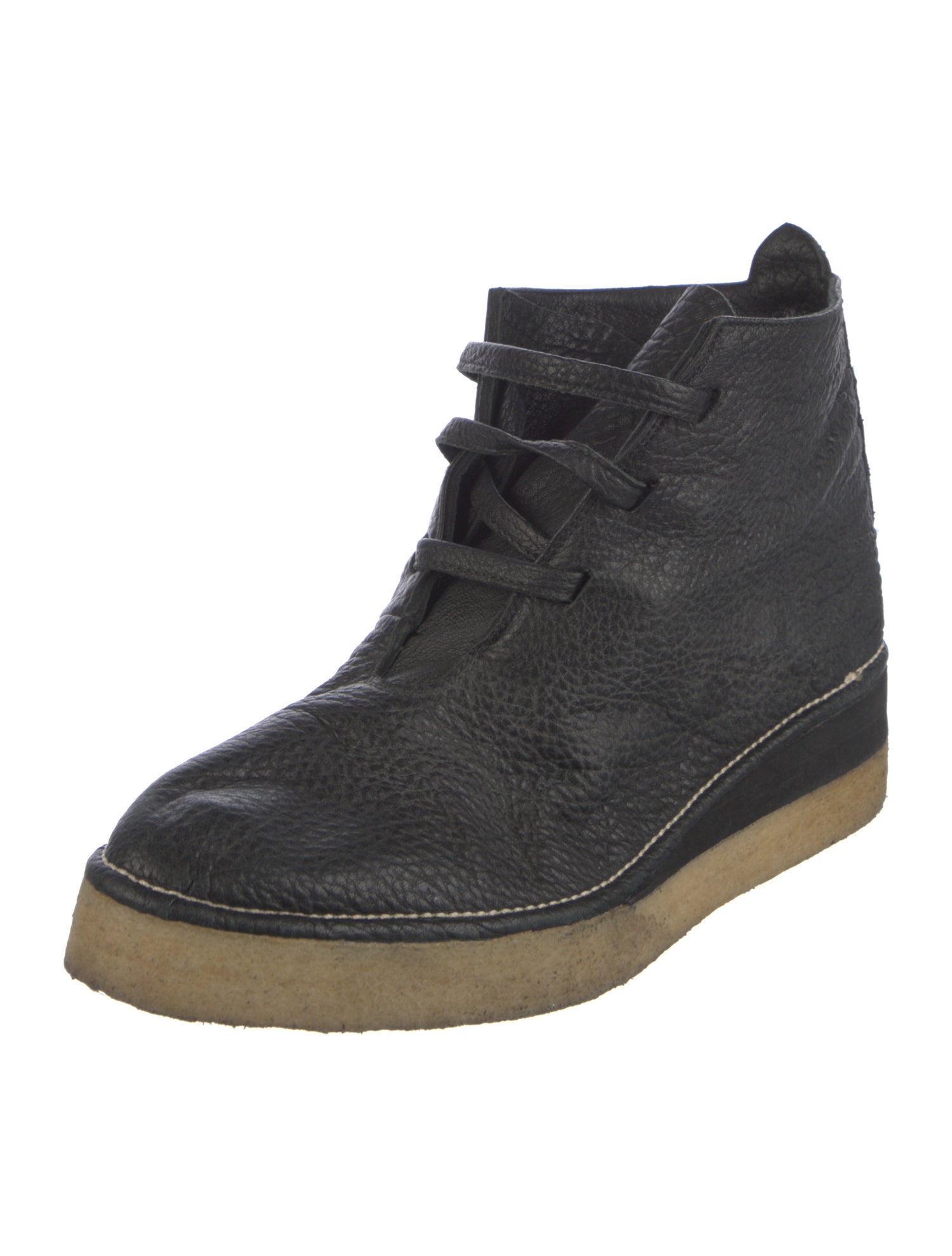 Zero + Maria Cornejo Leather Lace-Up Boots